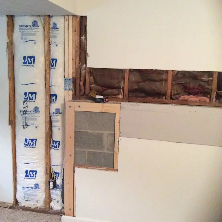 Wall insulation replacement during Odor Removal & Deodorization in Harper Woods